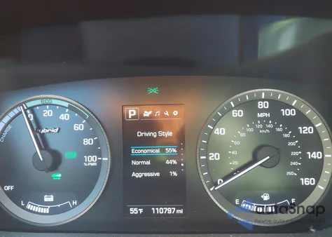 2017 Hyundai Sonata Hybrid Se из США, поврежденный, VIN KMHE24L30HA069799